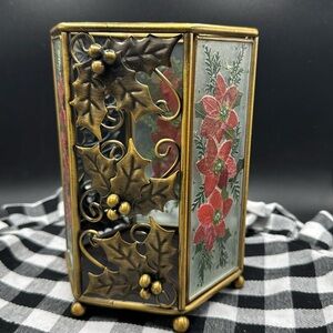 Hexagon Glass Candle Holder